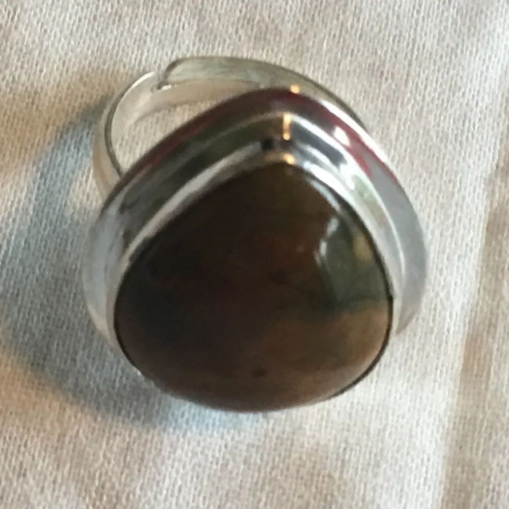 NWOT. Sterling Silver Ocean Jasper Ring